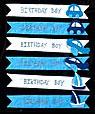 Banner Pack: Birthday Boy Banners with Car, Plane, Boat Embellis