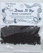 Black Tiny Glass Beads