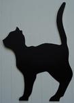 Large Black Cat Silhouette