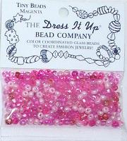 Magenta Glass Beads