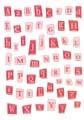 Crystal Square Alphabet Stickers Pinks