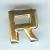 Brass Letter 'R' Nailhead