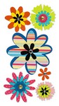 Flowers with Rhinestone Stickers