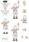 Rugby Man - Decoupage Paper