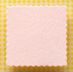 Square Deckled Panels, pack of 50 - Light Pink