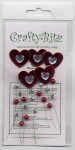 Red Diamond Hearts on Wire
