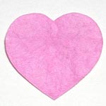 Small Diecut Hearts - Pink pack of 10