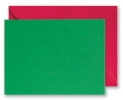 Green Blank Cards & Red Envelopes