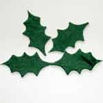 Diecut Mulberry Holly Leaves
