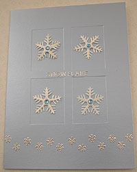 Blue Snowflake Card